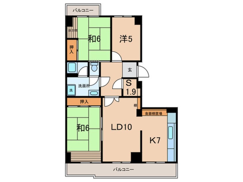 間取図 光明池駅前２街区３号棟