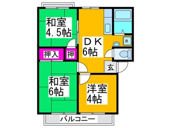 間取図 ハイツ　ラ・フルー