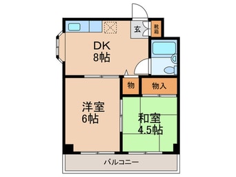 間取図 シティハイツ公園東