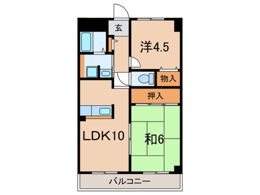 間取図 アビタシオン　アールデコ