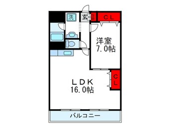 間取図 オーネス緑地公園