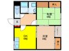 ドムール萩原 2DKの間取り