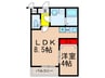 H-maison大正 1LDKの間取り