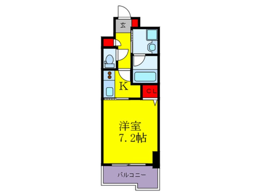 間取図 ビエラコート天神橋