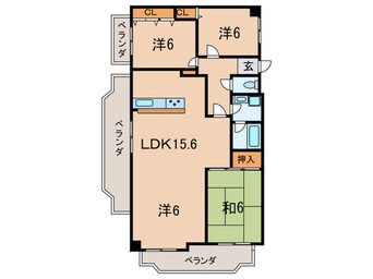 間取図 フォーシーズンズ芦屋