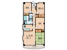 フォーシーズンズ芦屋 3LDK+Sの間取り