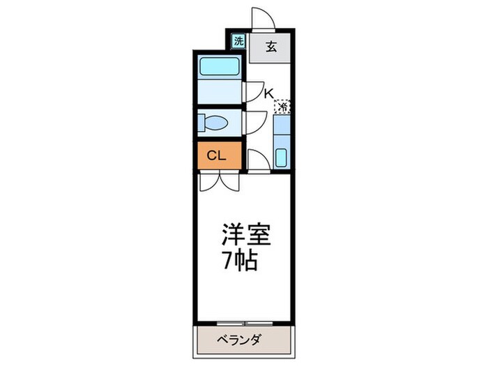 間取り図 コ－ポラスセヴィ－ル