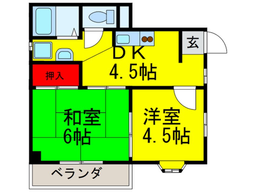 間取図 ニッシンハイツ