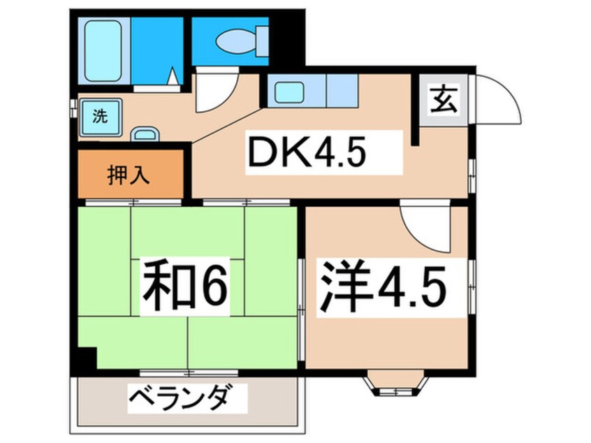 間取図 ニッシンハイツ