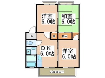 間取図 SunVillageｳｴｽﾄﾘﾊﾞ-Ｃ棟