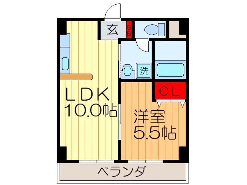 間取図 ファミ－ユ長谷川