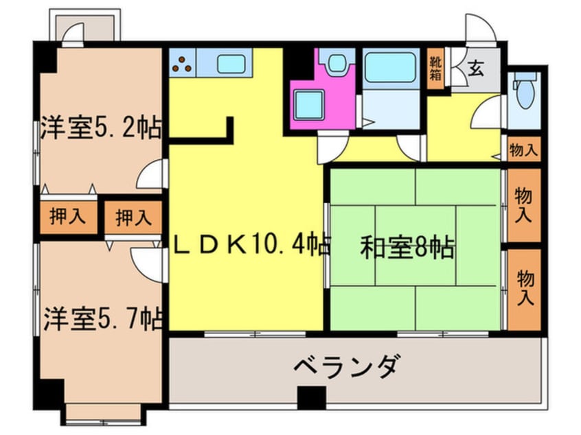 間取図 GARNET RESIDENCE上桂
