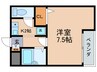 ブライトンパーク 1Kの間取り