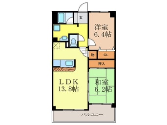 間取図 クローバー・サウス江坂