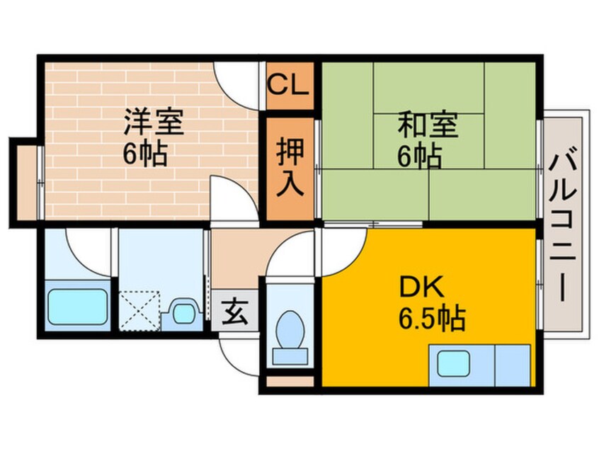 間取図 ガ－デンハイツ小林２号館