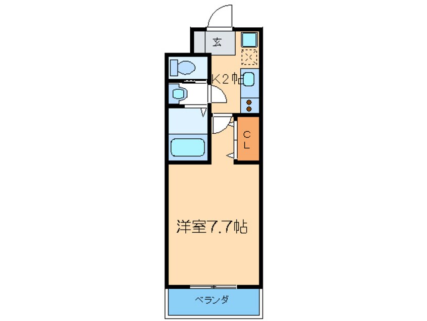 間取図 ミア・カ－サあわざ