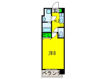 間取図 フレイランスNAMBA PLACE