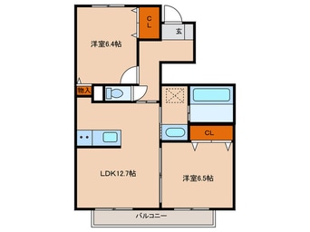 間取図 ラ　フォンテ