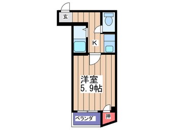 間取図 サウスゲート北堀江