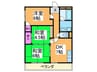 シティパレス廣嶋 3DKの間取り