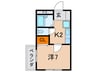 ヴィラ篠原 1Kの間取り