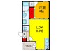ＧＲＡＮＤＩＲ近江堂 1LDKの間取り