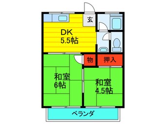 間取図 グリーンハイツ三和Ａ