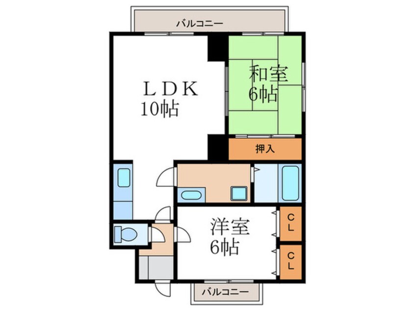 間取図 アフリー太田Ⅱ