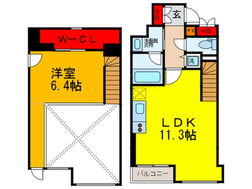 間取図 ＧＡＴＯ　ＤＭ　幸町