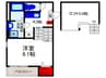 アンジュール 1Kの間取り