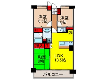 間取図 エルプラッツ石橋(602)