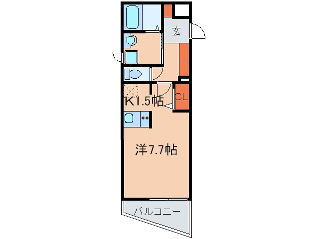 間取り図 ﾌﾟﾚｻﾝｽ神戸駅前グランツ（1001）