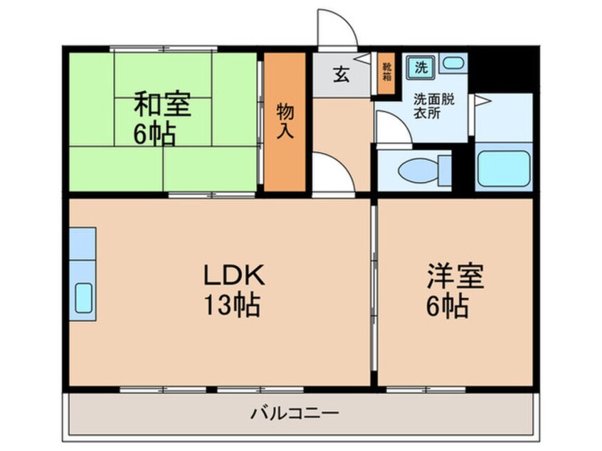 間取図 グランドール南栄