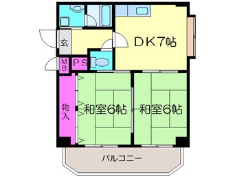 間取図 グランドール南栄