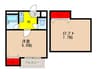 ペルソナ１ 1Kの間取り