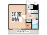 トレイズⅡ 1Kの間取り