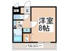 トレイズⅡ 1Kの間取り