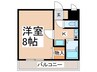 トレイズⅡ 1Kの間取り