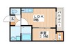 アッサンブレ 1LDKの間取り