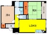 プレジュール 仁川 2LDKの間取り