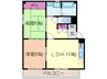 エクセレント優 2LDKの間取り