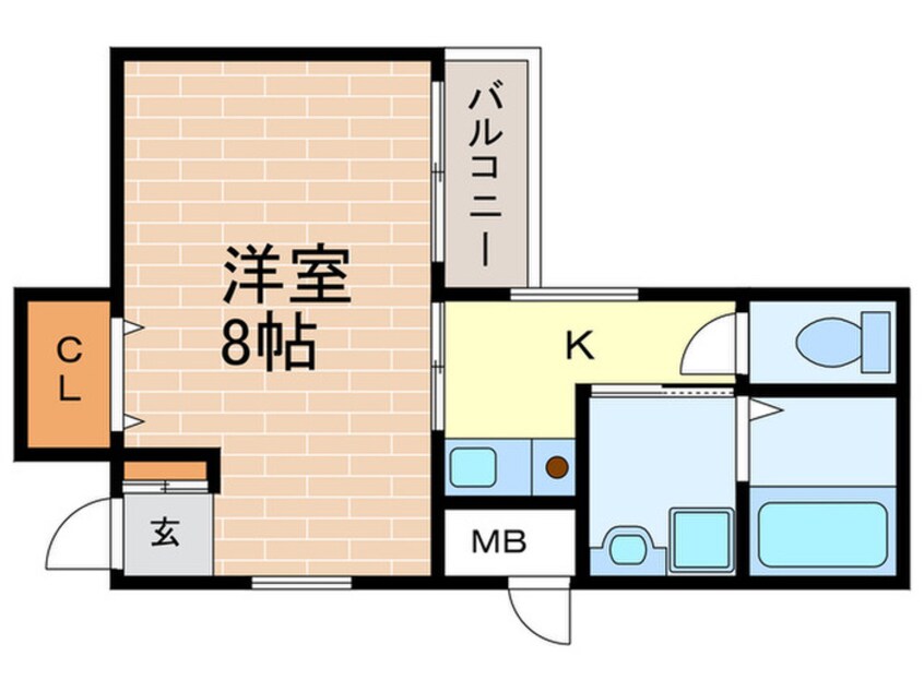 間取図 ＦＬＡＴ３４西宮