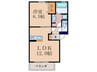 Fushimi Wise 1LDKの間取り