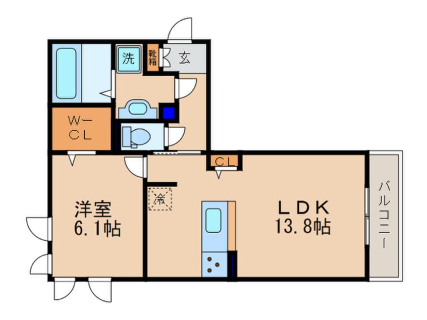 間取図 茶屋後・ＧＫ