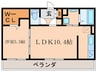 茶屋後・ＧＫ 1LDKの間取り