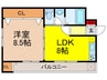 緑ビル 1LDKの間取り