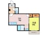 木内マンション 1DKの間取り