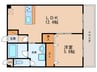 パラディオンⅢ 1LDKの間取り
