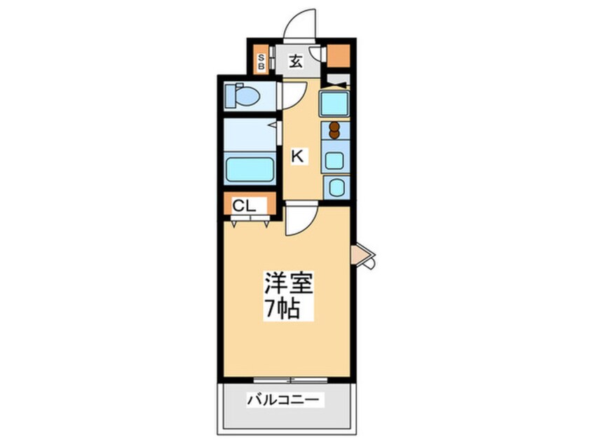 間取図 ｴｽﾃﾑｺ-ﾄ難波ｻｳｽﾌﾟﾚｲｽⅡﾚﾌｨ-ﾅ704