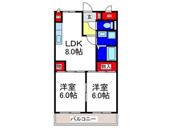 間取図 サンスクエア堀江